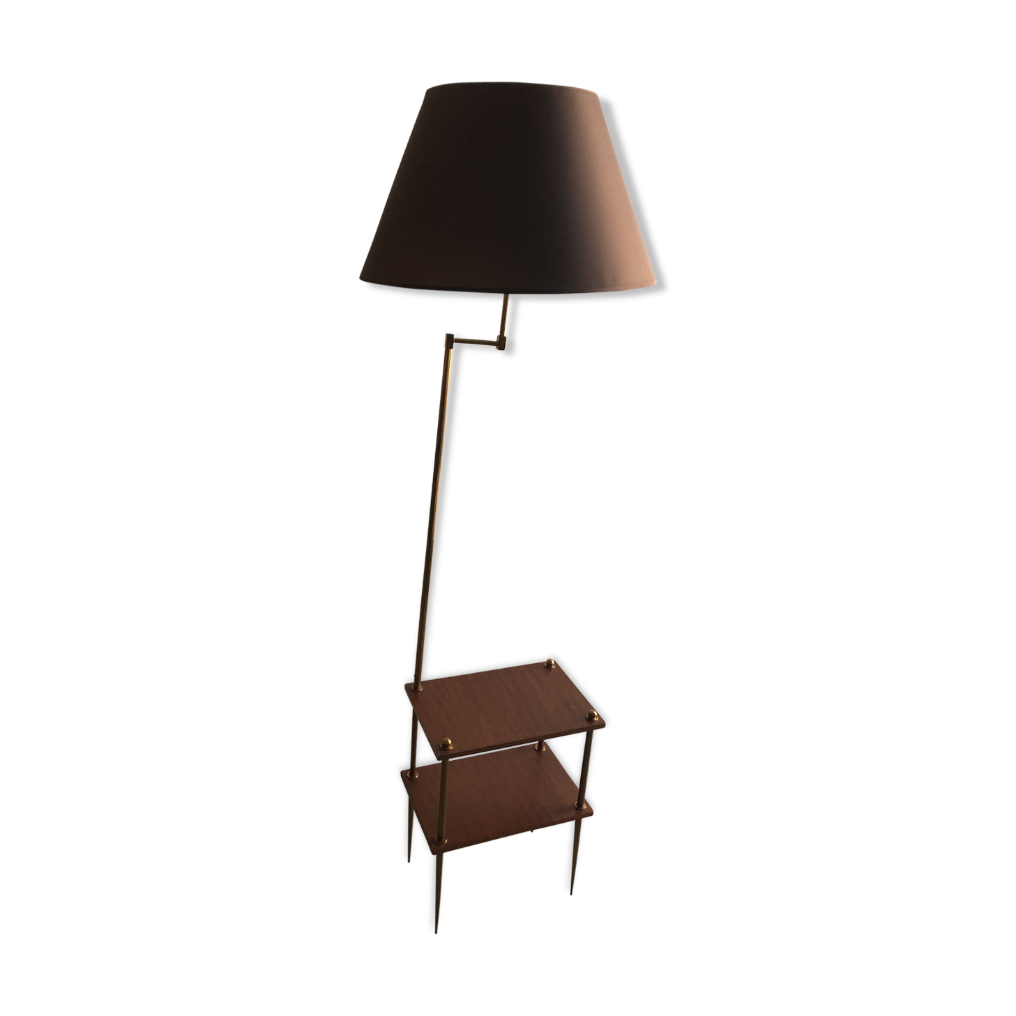 Vintage brass reading light