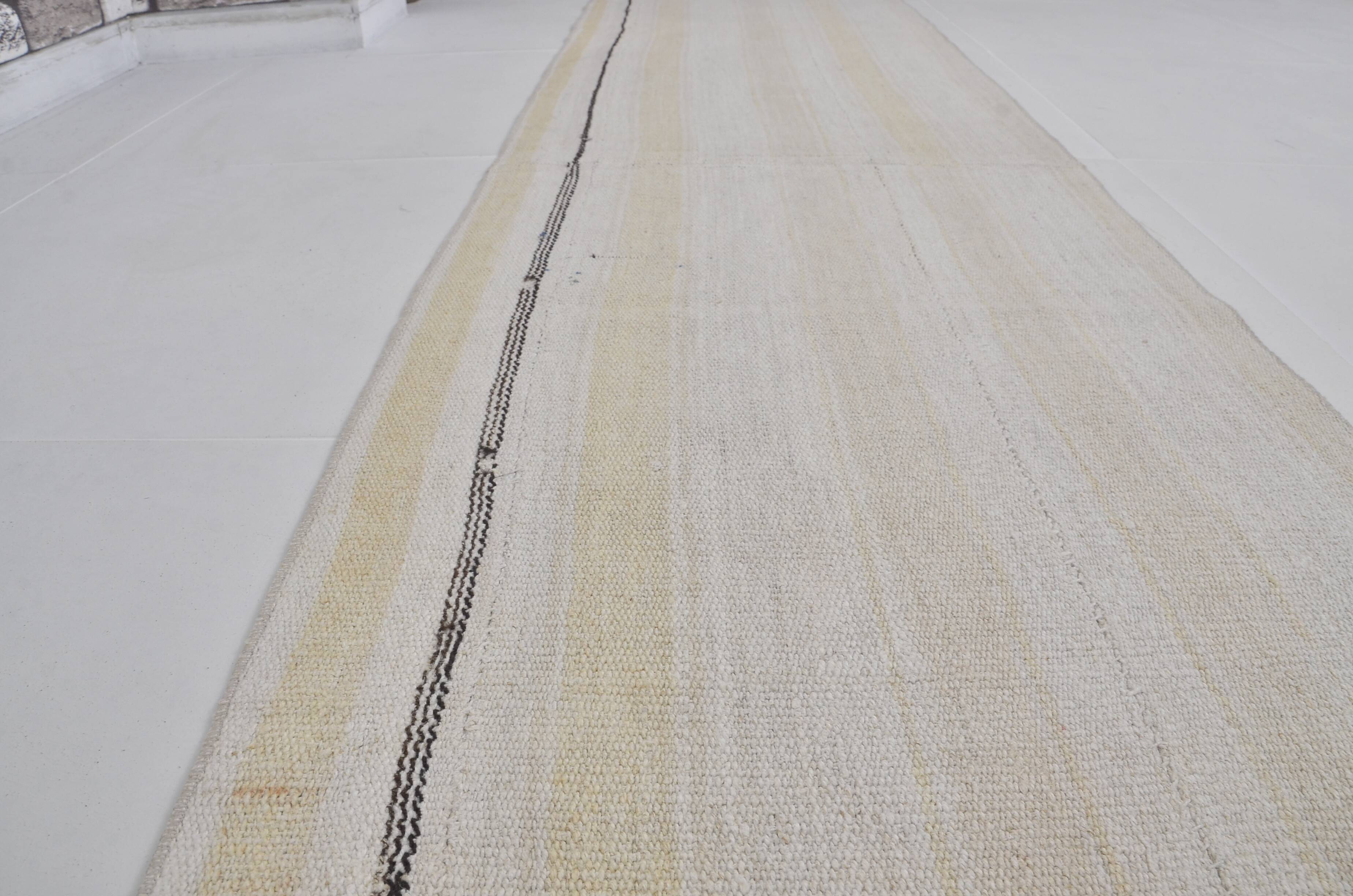 Stripe Neutral Hemp Rug sku 3789