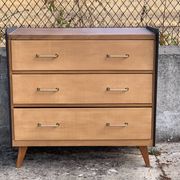1960 compass foot chest of drawers