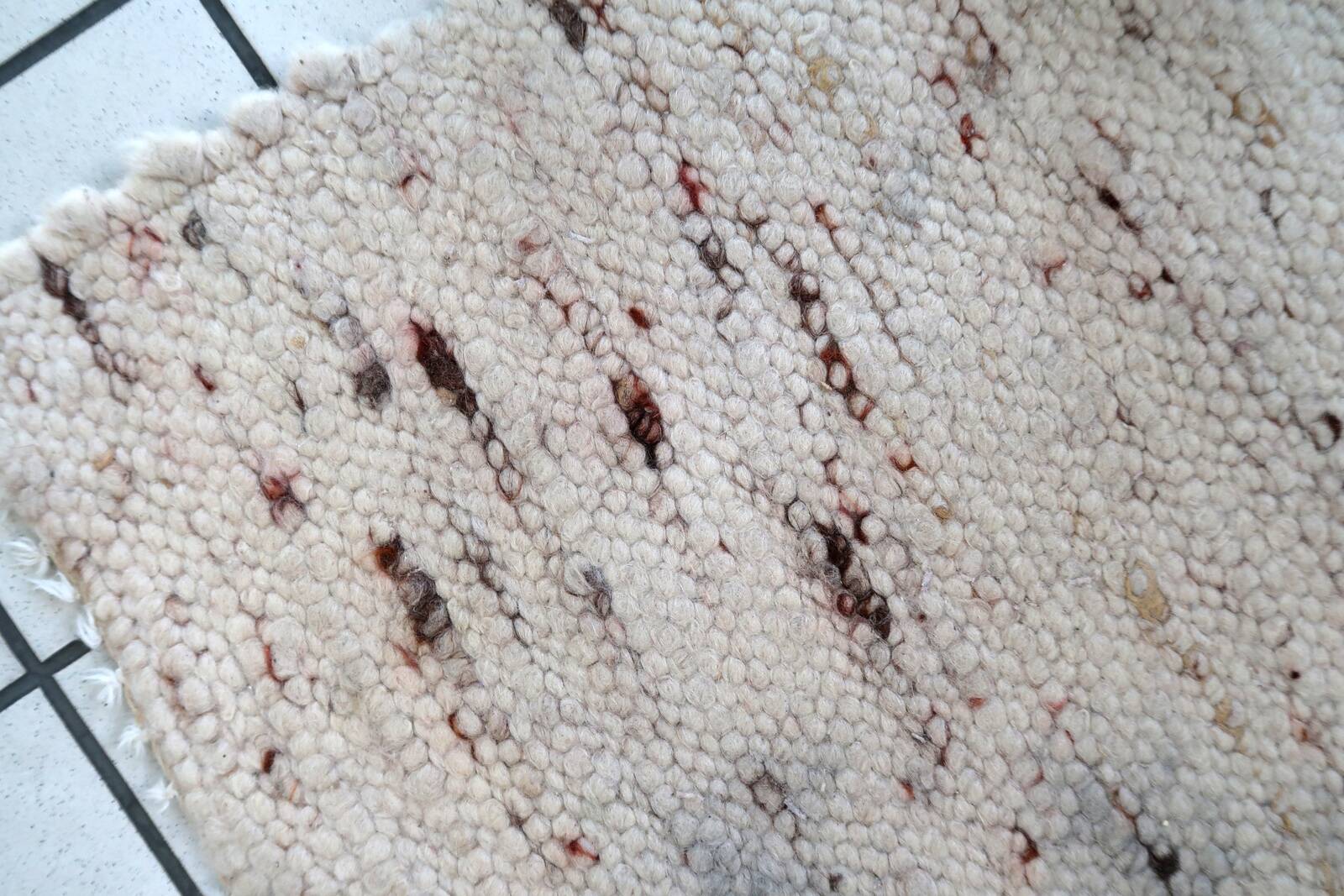 Tapis Vintage Kilim Indien en Laine (54cm x 118cm), Années 1970, Élégance