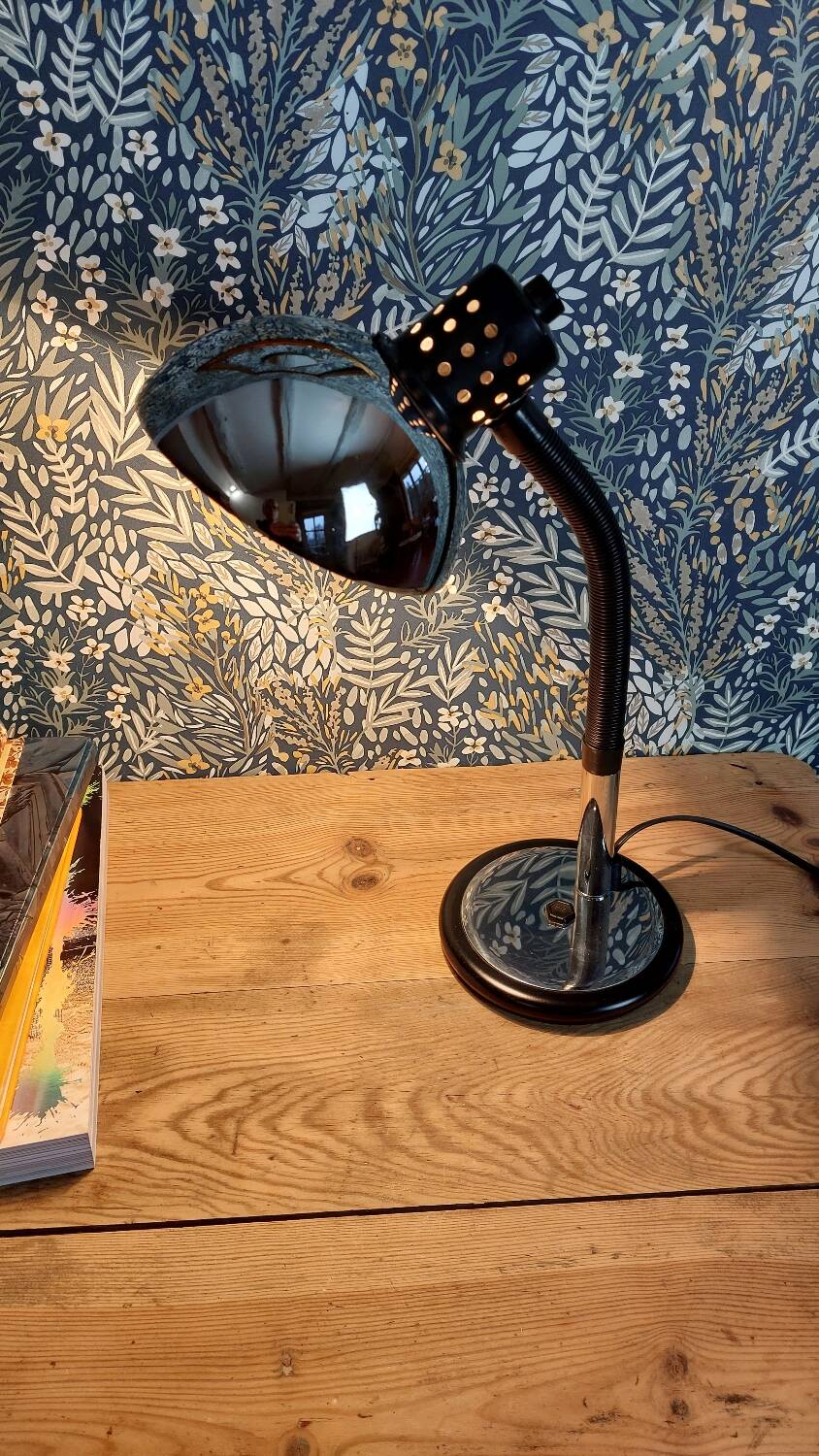 Lampe de bureau vintage Aluminor orientable