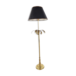 Lampe de sol vintage en laiton