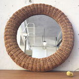 Miroir osier rond 59 cm