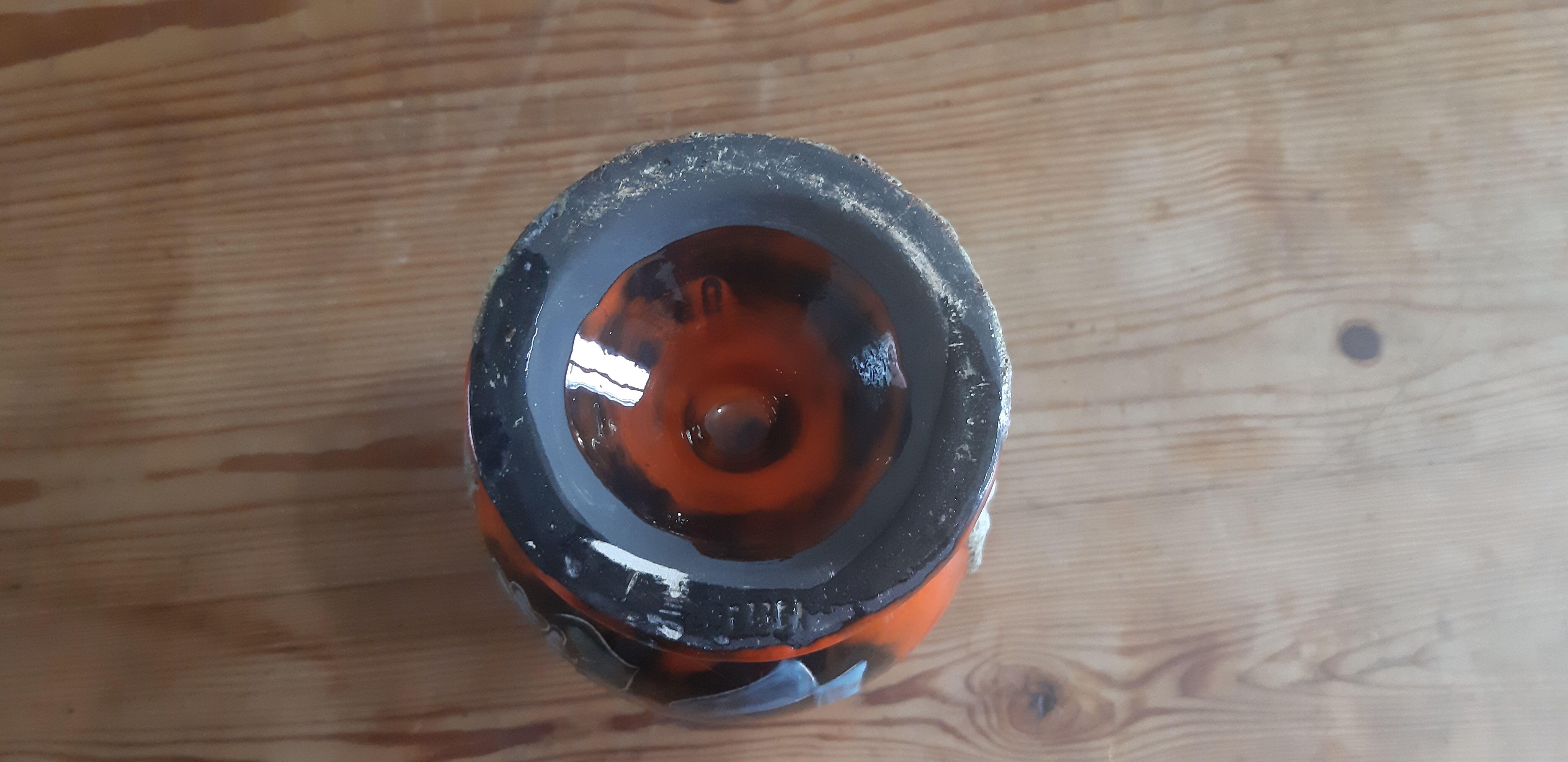 Vintage Vase in Glazed Ceramic