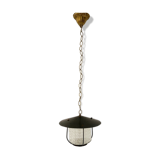 Black metal hanging lamp
