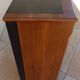 Louis XVI style chest of drawers in wood and cherry veneer.