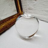 Apple glass paperweight
