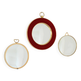 Lot de 3 miroirs bombés / convexe / oeil de sorcière artilux vintage 1960s