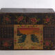 Coffre ancien peint en bois de pin – Chine, vers 1900