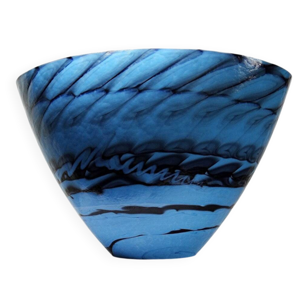 Centre de table, coupe ou grand bol en verre de Murano ''Yourmurano'' artisanal