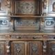 19th-century walnut buffet with two bodies.