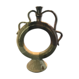 Enamelled ceramic soliflore, unknown signature