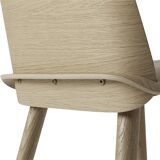 Oak seating height stool 75cm