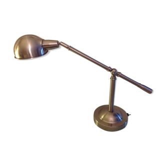Office lamp with articulated arm and pendulum art deco style