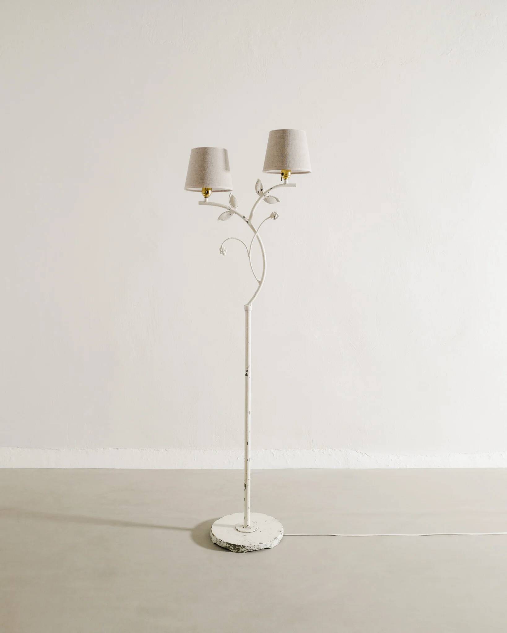 Swedish Grace floor lamp by Bjerkås, 1940s