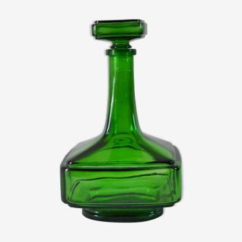 Green vintage sweet decanter