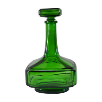 Green vintage sweet decanter