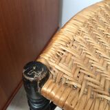 Napoleon lll chairs in blackened wood, early 20th