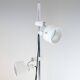 Mid Century Modern White Metal Floor Lamp by Elio Martinelli, 1970s