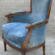 Fauteuil bergère de style Louis XVI