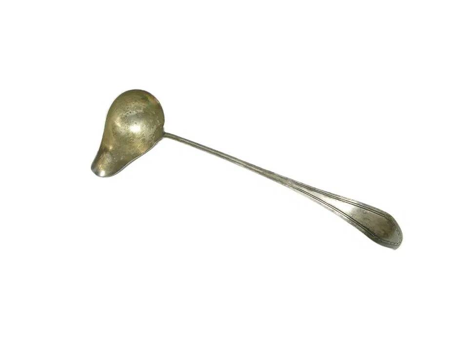 AAM Soup Ladle, Scandinavian Functionalism, Silver-Plated Brass, Denmark