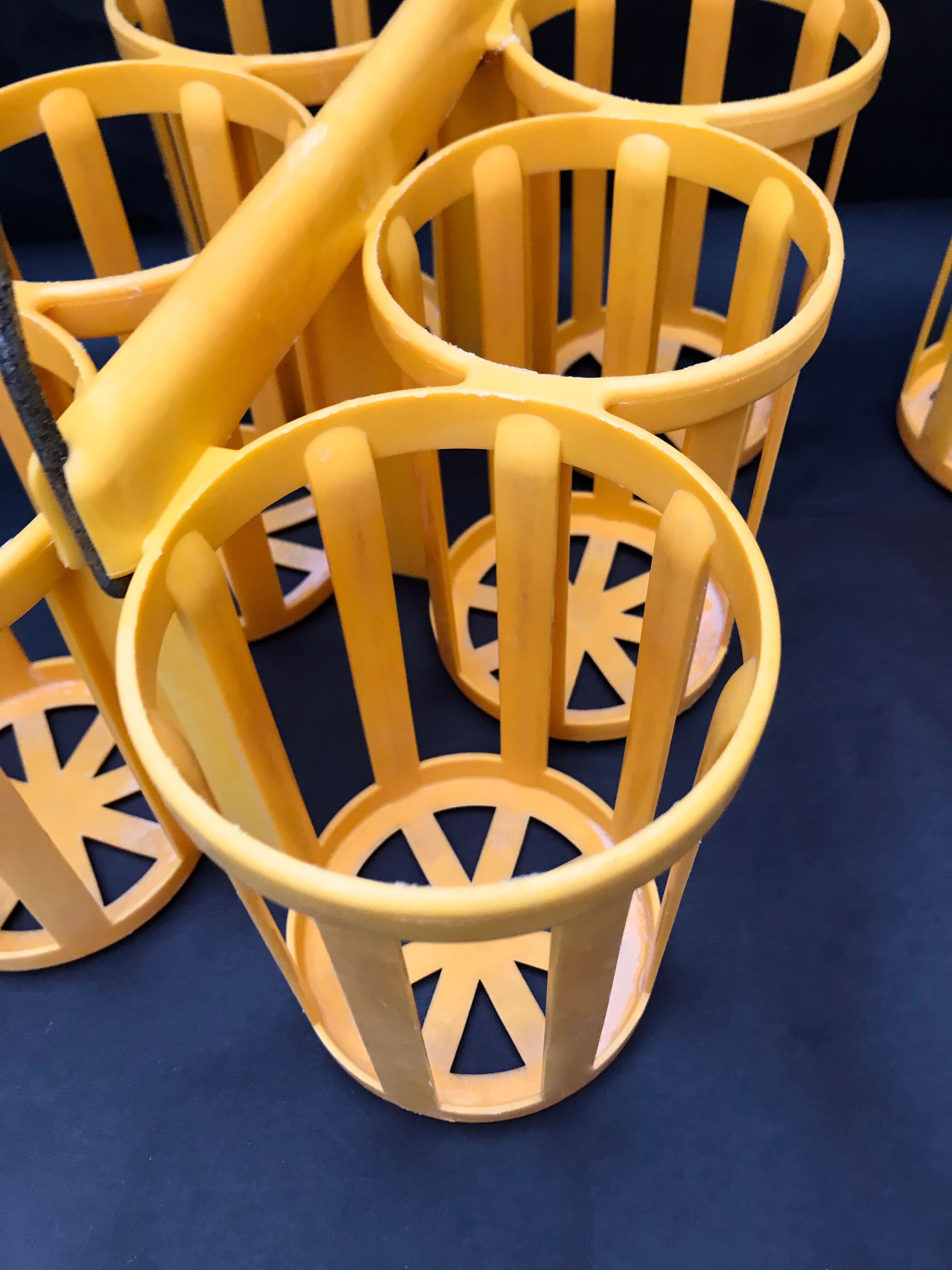 Bottle baskets lockers bottles yellow decoration vintage kitchen