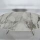 Vintage brass and marble coffee table. Italy 1950s