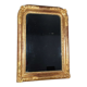 Mirror nineteenth century frame with doucine wood and stucco gilding gold leaf 75x56 cm SB