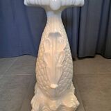 Earthenware dolphin plant holder