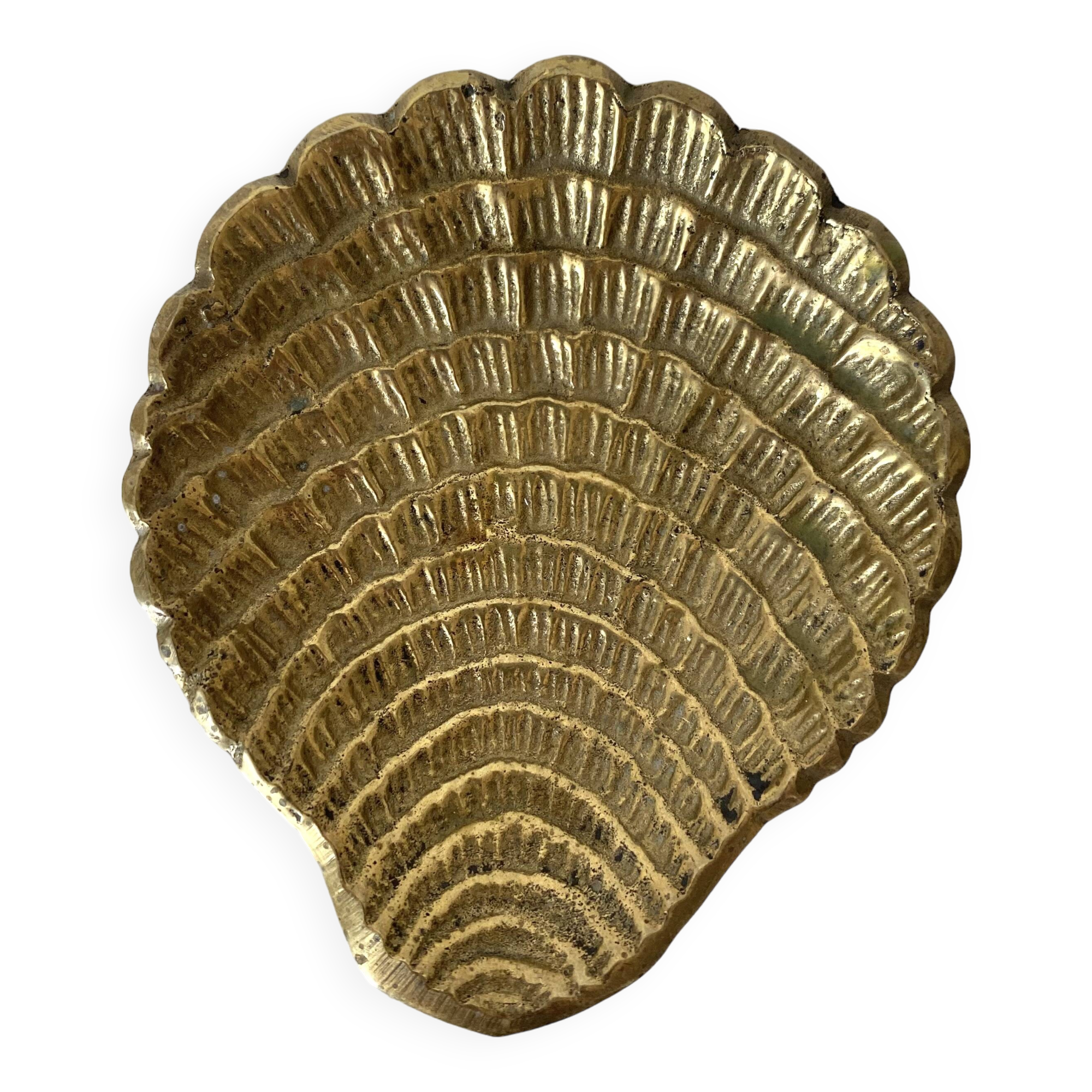Gilded brass shell