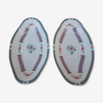 2 limoges porcelain raviers La Licorne China Impériale