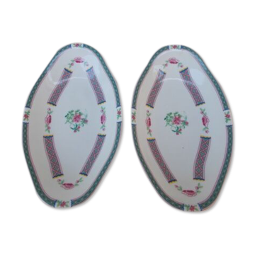 2 limoges porcelain raviers La Licorne China Impériale