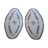 2 raviers porcelaine de Limoges La Licorne Chine Impériale