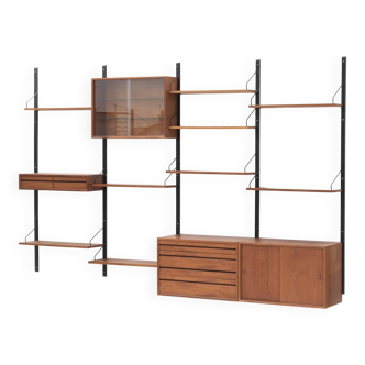 4-bay Cado wall unit by Poul Cadovius, Denmark, 1960s