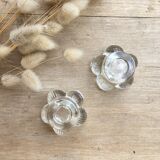 Pair of flower candle holders