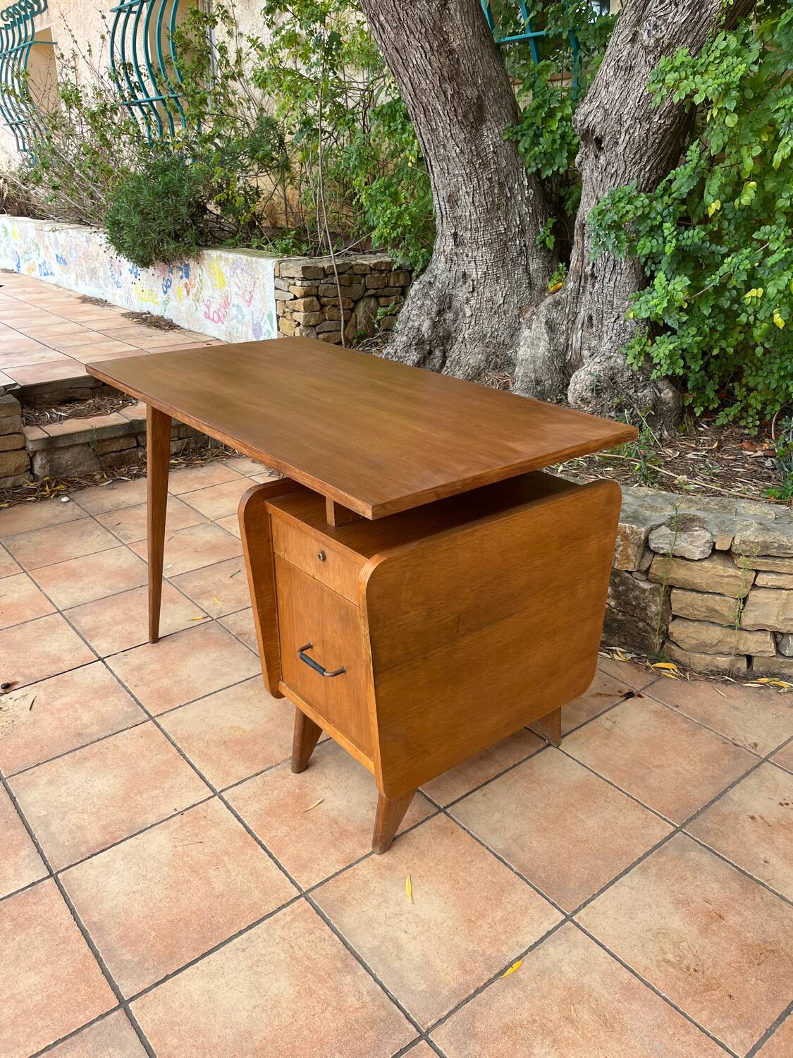 SAM oak desk from the 50s
