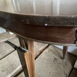 Table ovale accajou