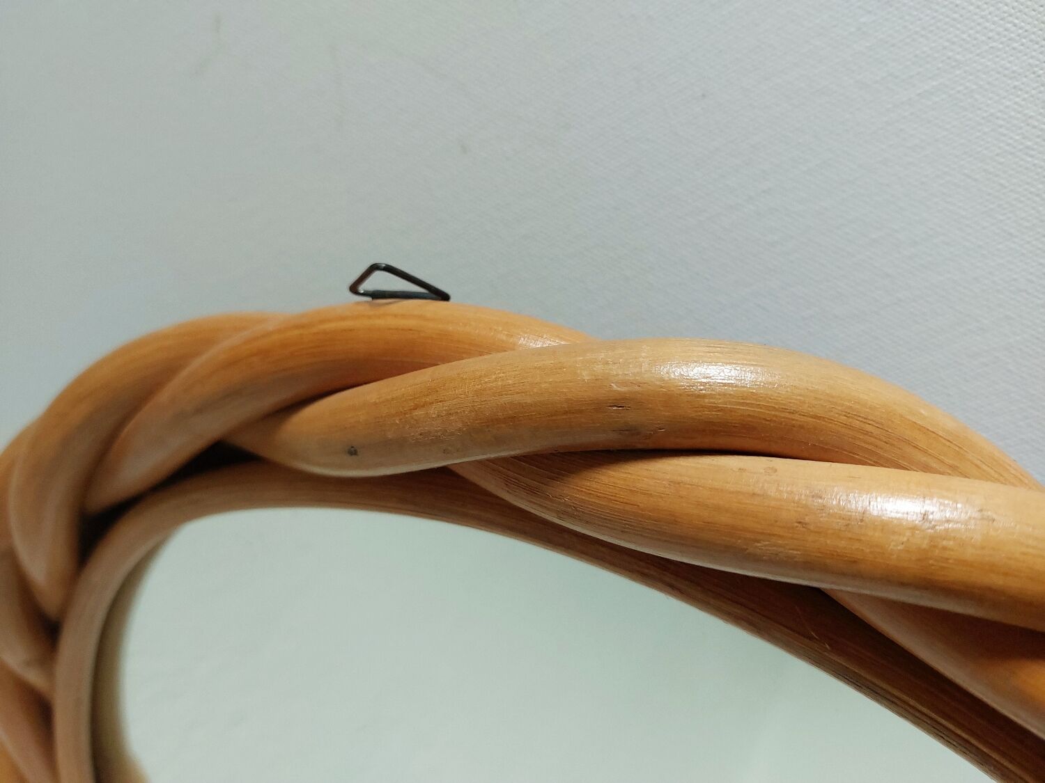 Bamboo circular mirror