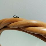 Bamboo circular mirror