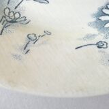 Set of 8 flat plates, Givors faience, daisy model