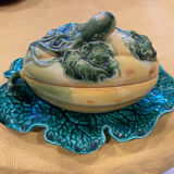 Barbotine Soup Tureen Sarreguemines