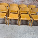 Set of 8 stackable chairs by Karl Klipper