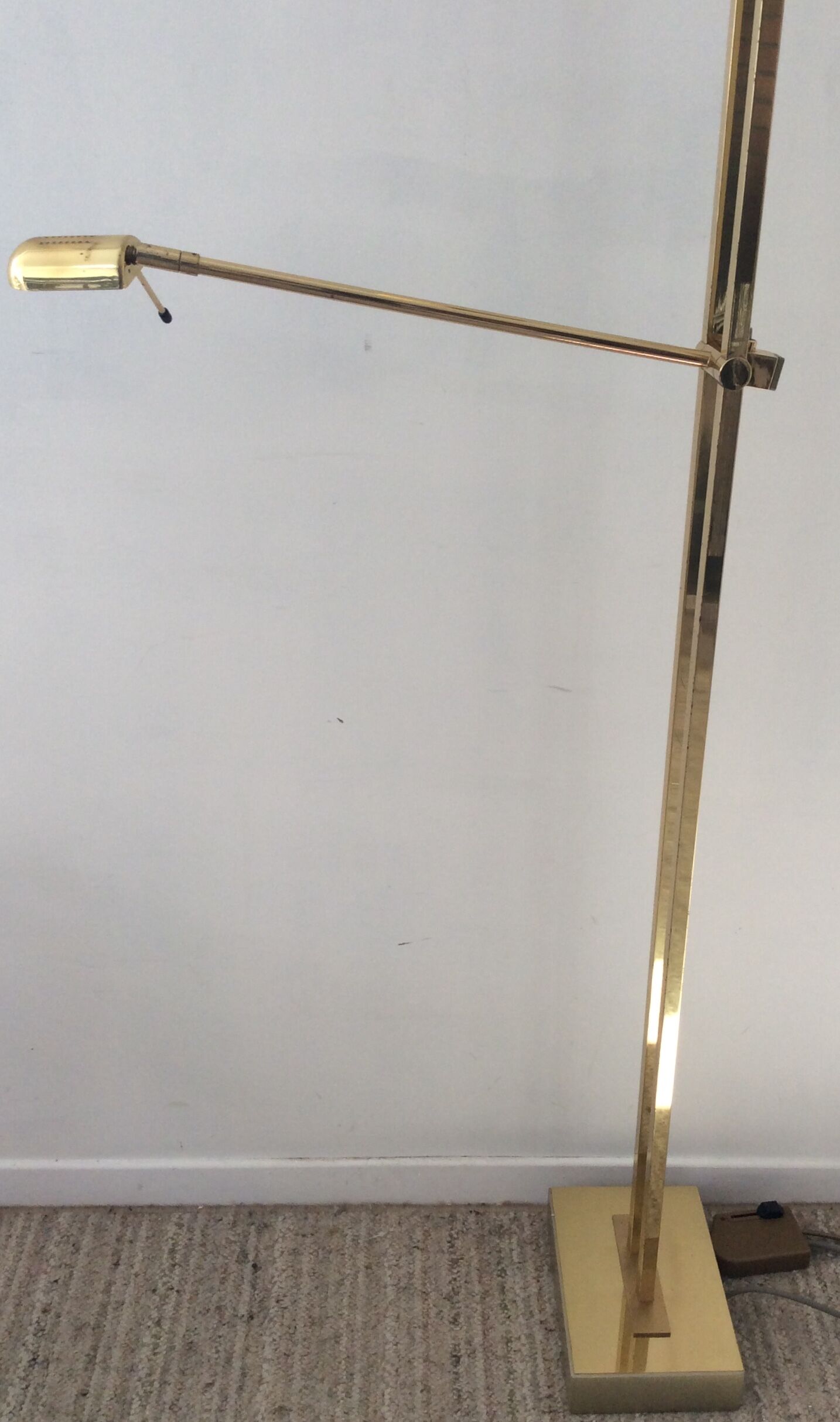 Deknudt brass floor lamp from the 70s