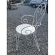 Salon de jardin en fer forgé 3 fauteuils + 1 table