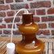 Suspension vintage en opaline marron-caramel 60's