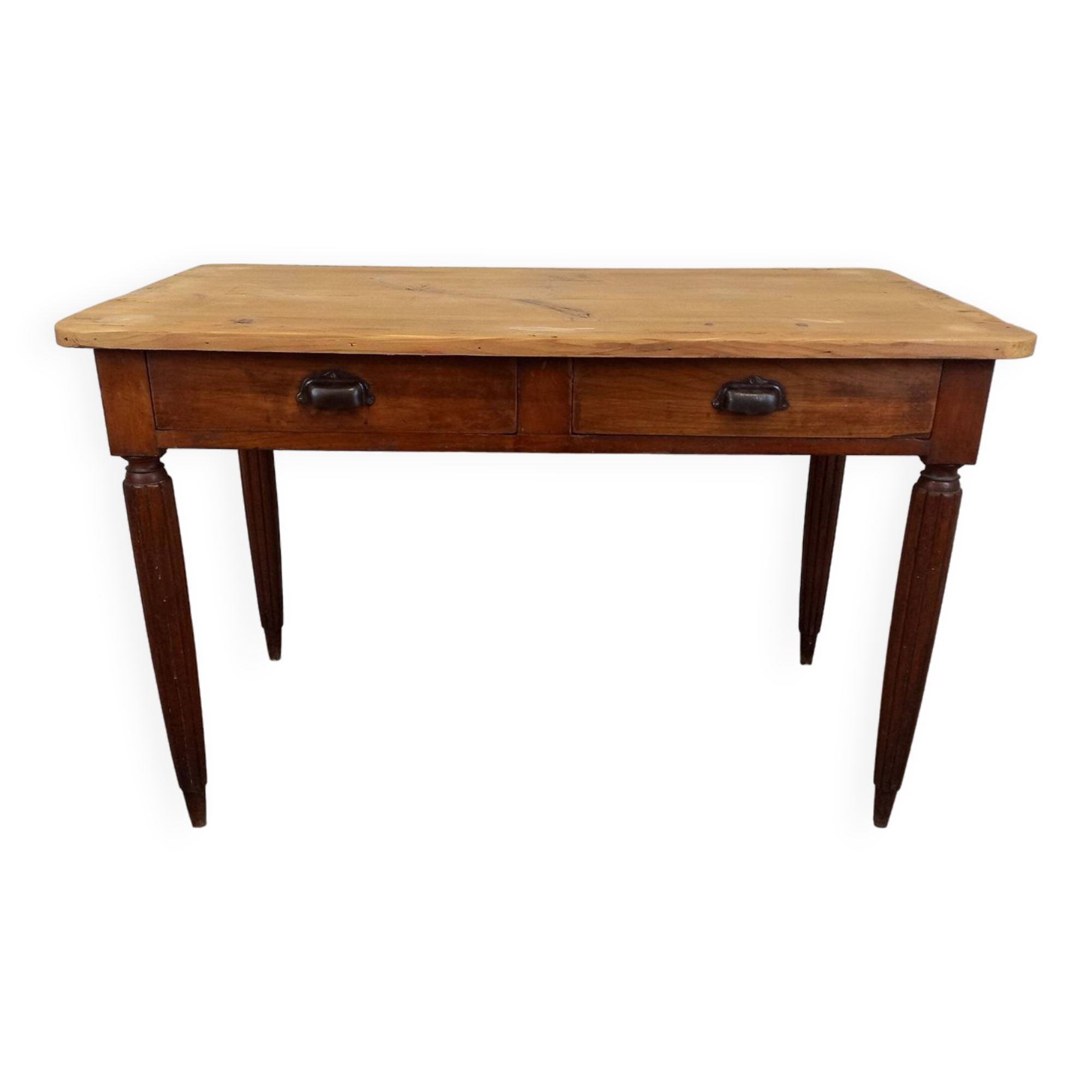 Farmhouse table with drawers