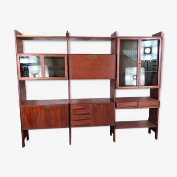 Mid-Century Modular Bookcase by Edmondo Palutari for Dassi, Italy, 1950s