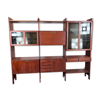 Mid-Century Modular Bookcase by Edmondo Palutari for Dassi, Italy, 1950s