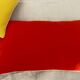Set of 3 cushions in Racine wool jersey, space age 1960