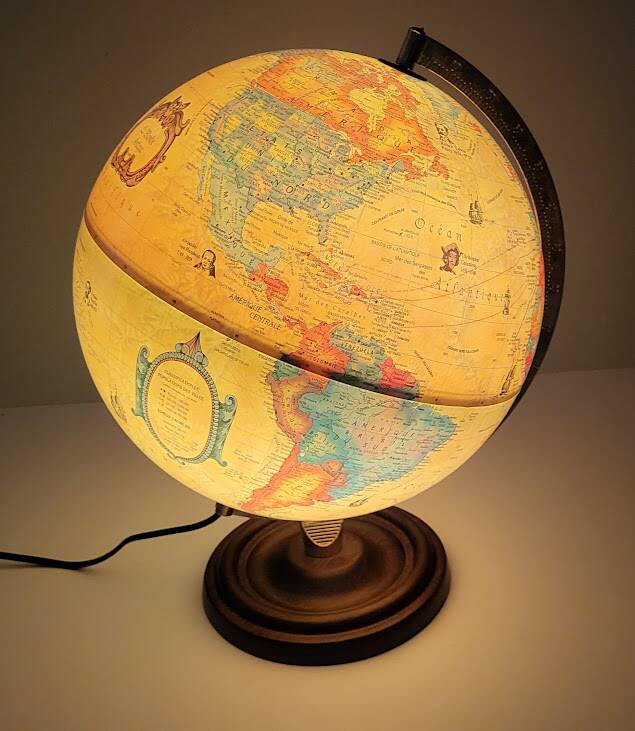 Scanglobe terrestrial globe